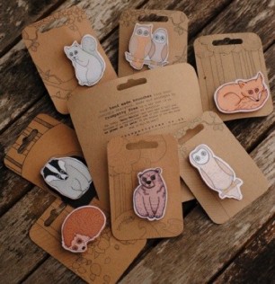 Woodland Creatures Brooches