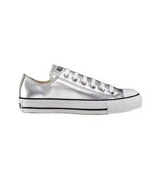 metallic silver converse