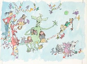 illustration of Planet Zog by Quentin Blake