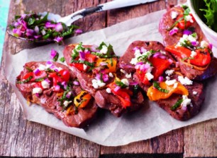 Lamb Steak with Mint