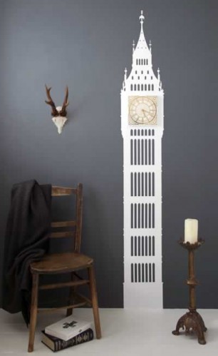 Big Ben Clock wall sticker from Rockett St George