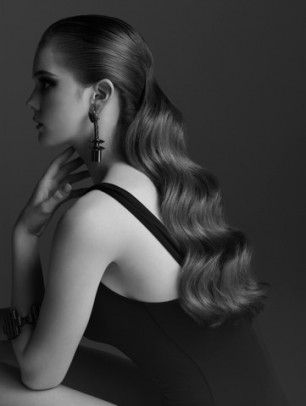 nicky clarke hair model image in black and white