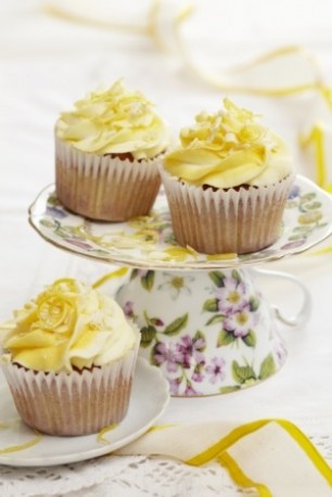 Lemon And White Choc Cupcakes