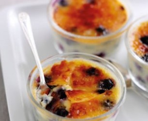 blueberry creme brulee