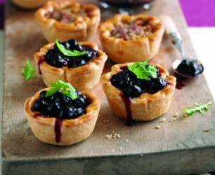 blueberry glazed pork pie