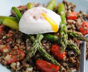 asparagus and lentil salad