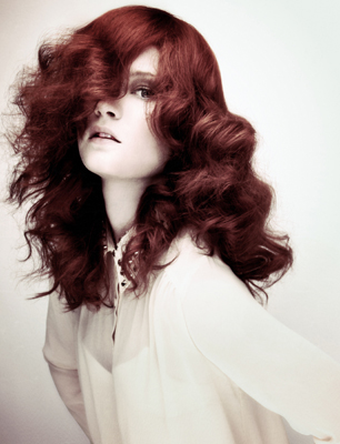 model with red hair