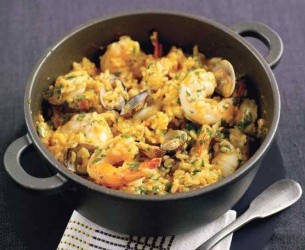 seafood and saffron risotto gizzi erskine