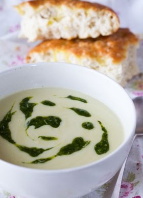 shallot-soup-watercress-pesto