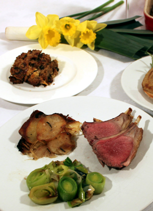 dinner company st davids day lunch