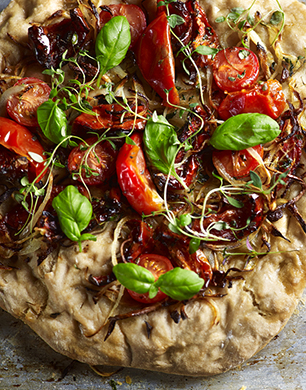 Sally Clarke - Oven Dried Tomato and Basil Pizza