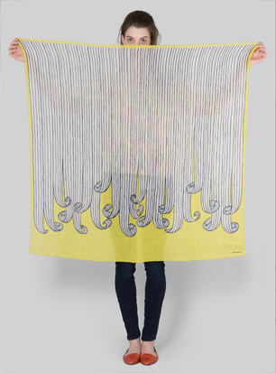Swing Stole Scarf byModel Holding Mina Perhonen at Couverture