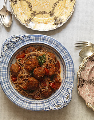 Pork Meatballs with Spaghetti