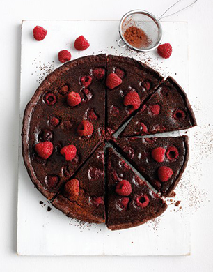 Chocolate and Raspberry Tart Post