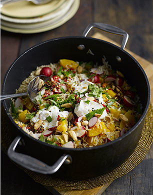 Radish and Butternut Pilaf Post