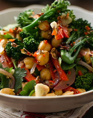 Tenderstem and Chickpeas Salad Post
