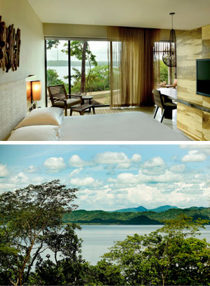 Andaz Papagayo hotel room and landscape