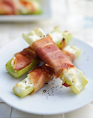 Celery and Parma Ham Wraps