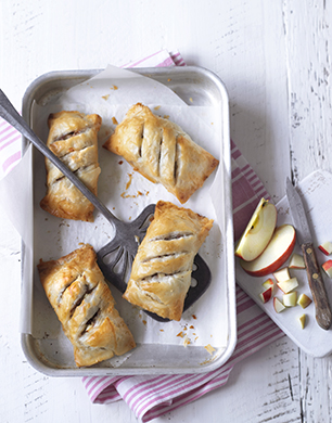 Pink Lady® Apple and Sausage Filo Rolls Post