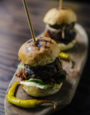 Ember Yard Smoked basque beef burger