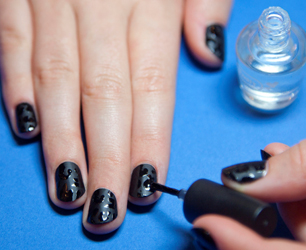 Sophy Robson Poundland Black on Black Animal Print Look