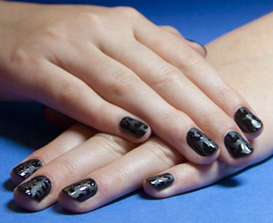 Sophy Robson Poundland Black on Black Animal Print Look