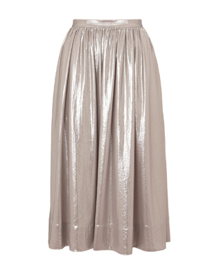 Foil Blended Soft Skirt
