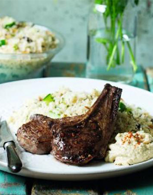 Cinnamon and Chilli Lamb Chops with Couscous Salad Post