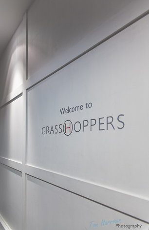 grasshoppers sign at hotel entrance