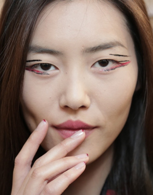 Anthony Vacarello AW14 Paris Fashion Week. Makeup: Tom Pecheux for Estée Lauder. Photo: Courtesy of Estée Lauder