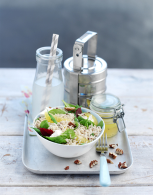 beetroot & feta rice salad