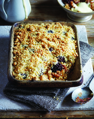 Apple and Carom Seed crumble